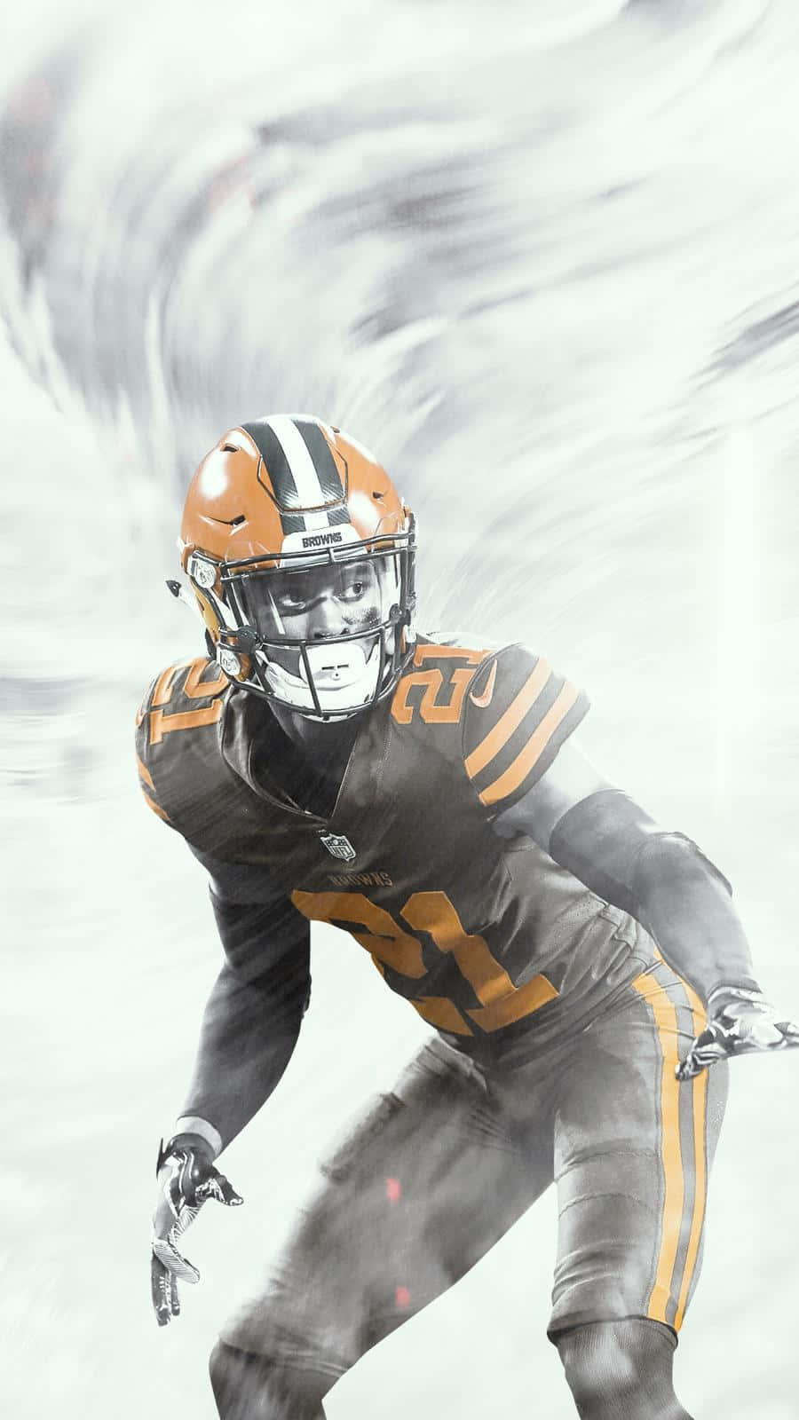 Denzel Ward Football Player Digital Fanart Wallpaper