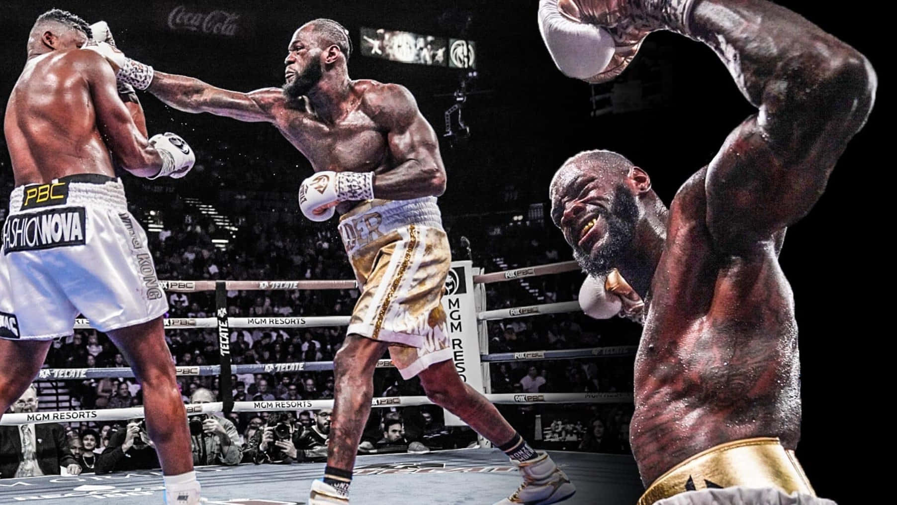 Deontay Wilder Powerful Boxing Match Wallpaper