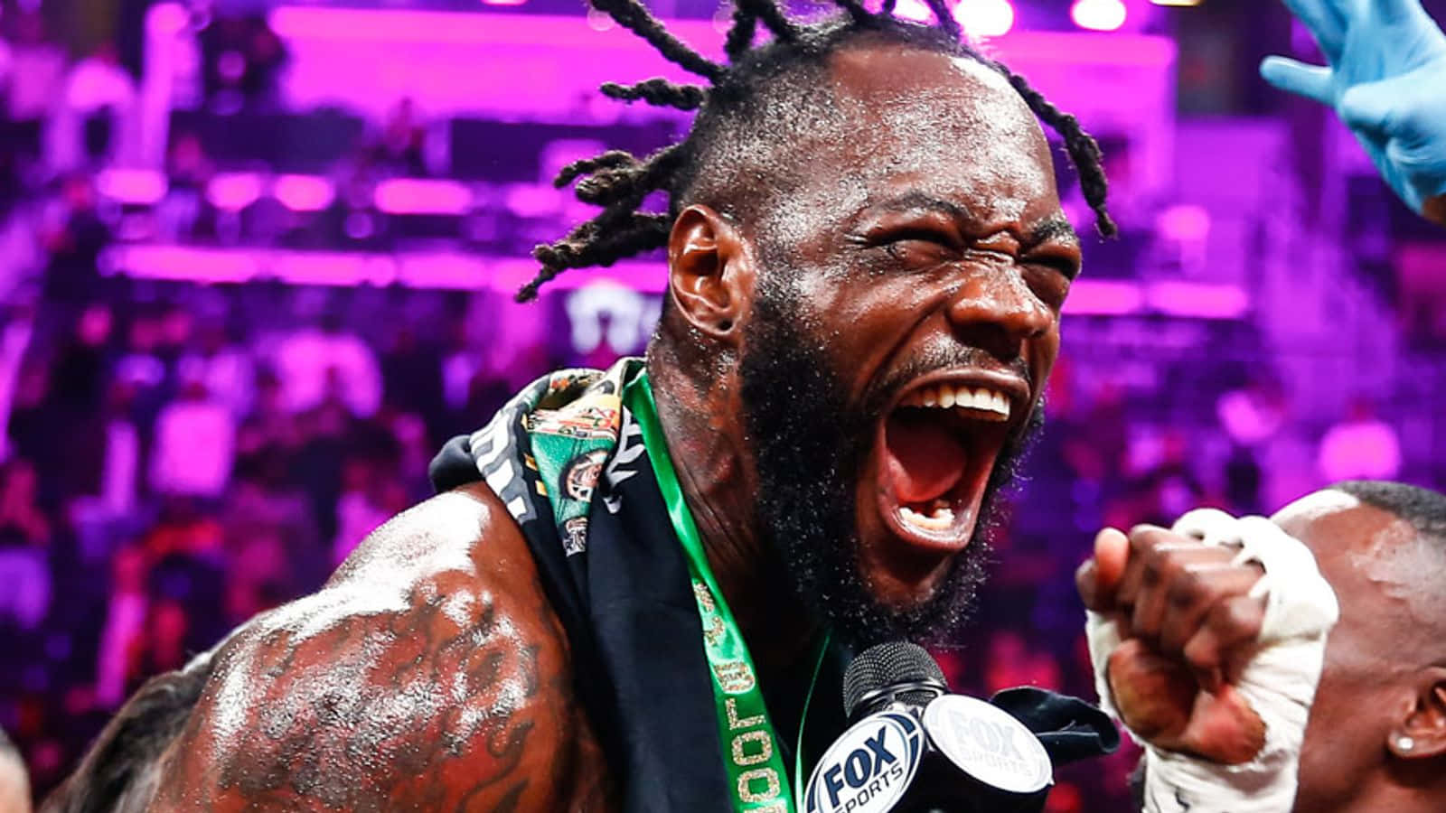 Deontay Wilder Victorious Roar Wallpaper