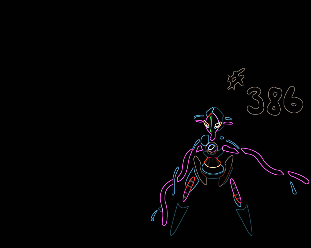 Deoxys 386 Wallpaper