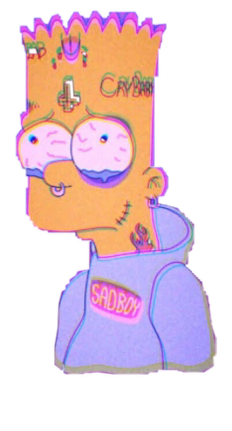 Depressed Bart Simpson 920 X 1703 Wallpaper