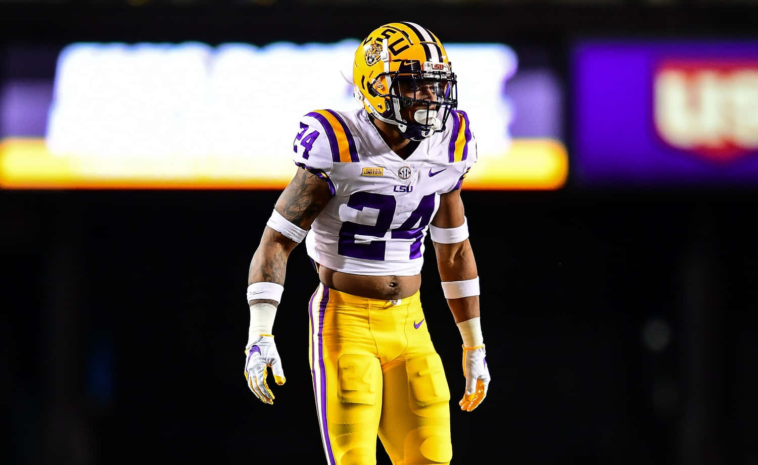 Derek Stingley Jr American Collegiate Athlete Wallpaper