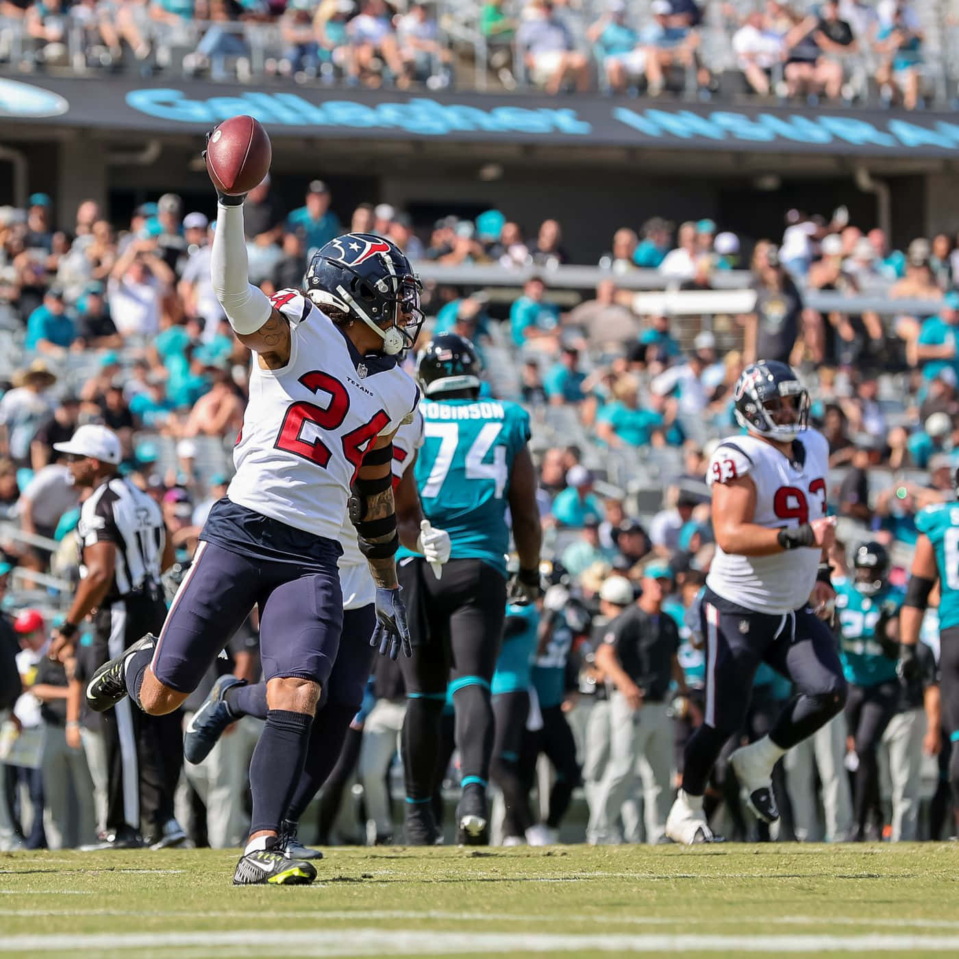 Derek Stingley Jr Touchdown Against Jaguars Wallpaper