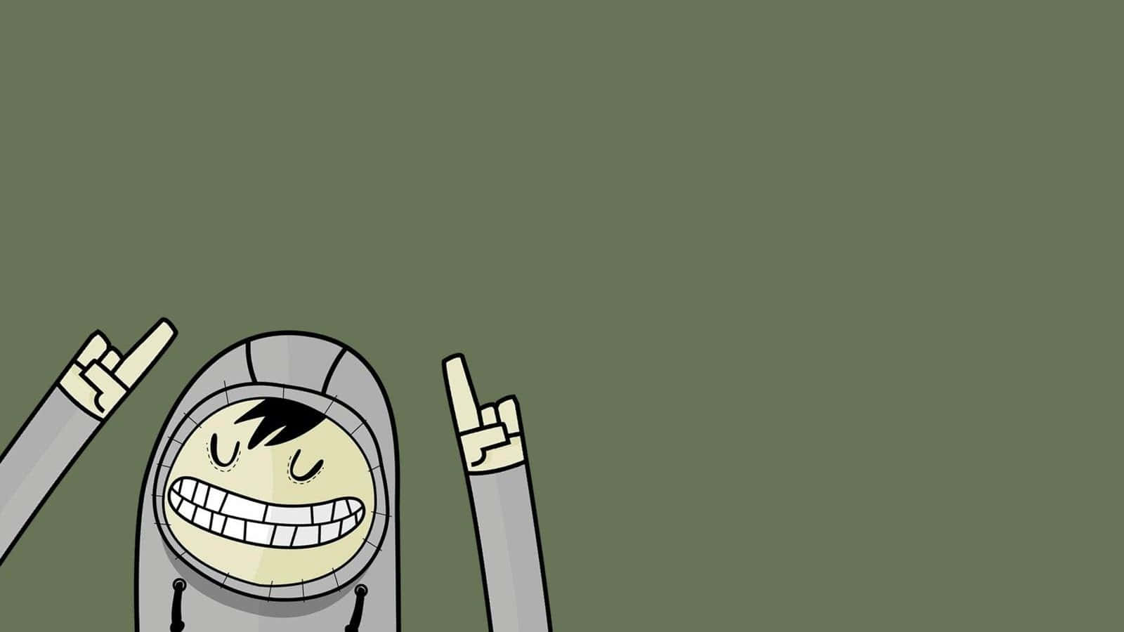 Derp Face Funny Simple Desktop Wallpaper