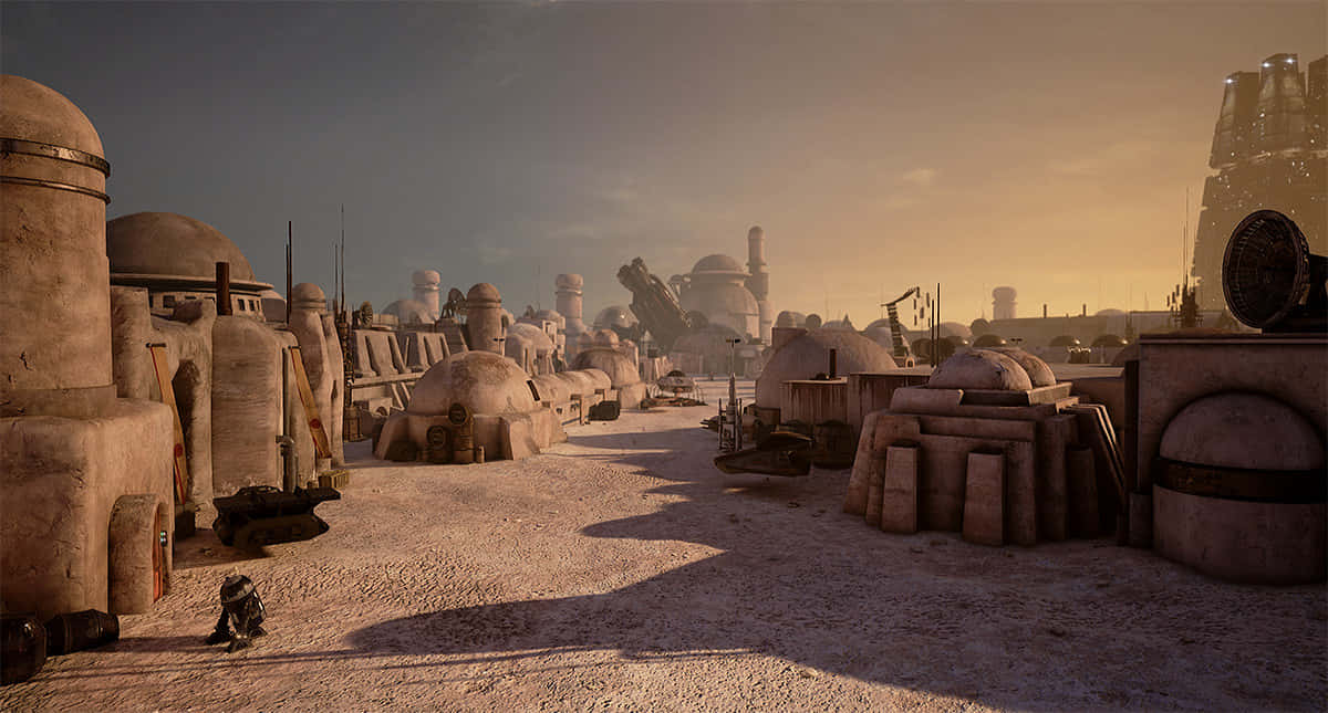 Desert Grandeur: Mos Eisley Wallpaper