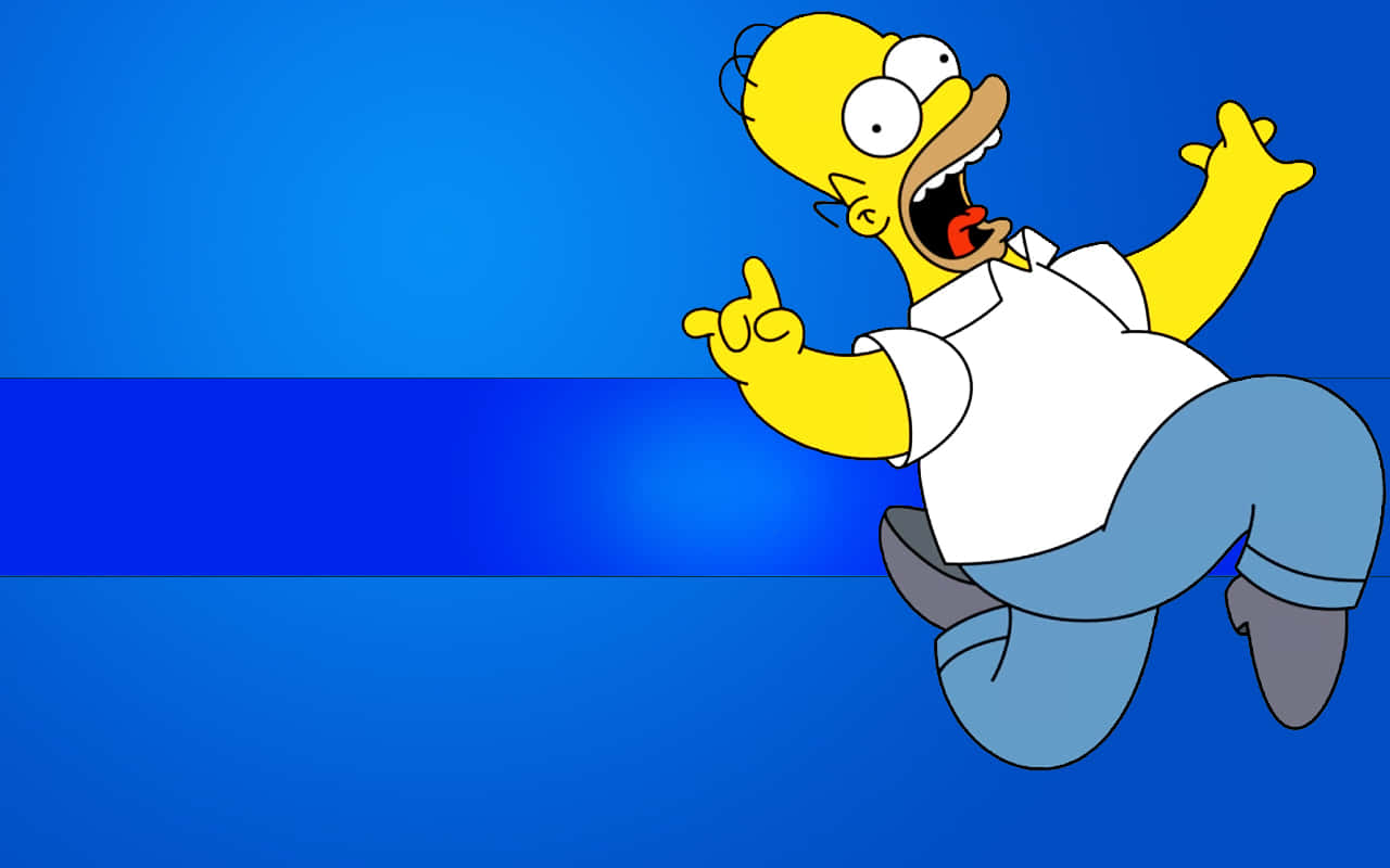 Desktop Featuring Homer Simpson From The Simpsons Wallpaper