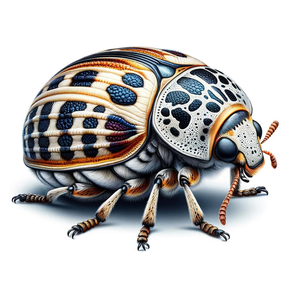 Detailed Artistic Renderingof Carpet Beetle Wallpaper