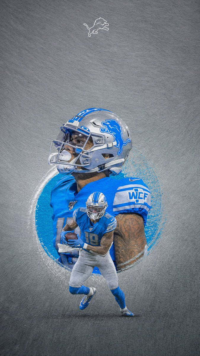 Detroit Lions Cool Kenny Golladay Art Wallpaper