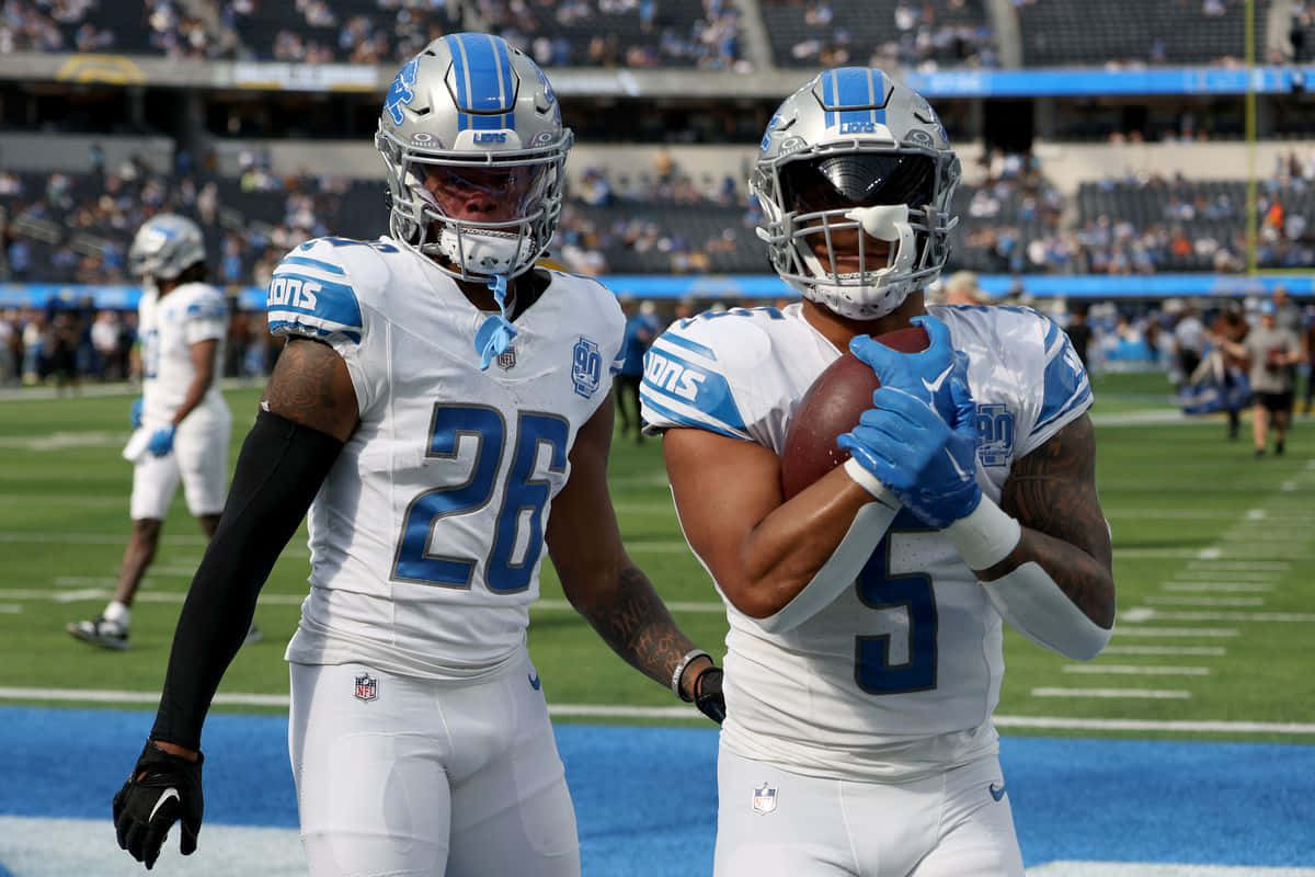 Detroit Lions Players Celebrating Wallpaper