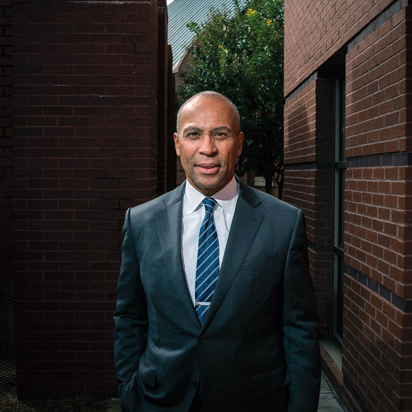 Deval Patrick Back Alley Setting Wallpaper