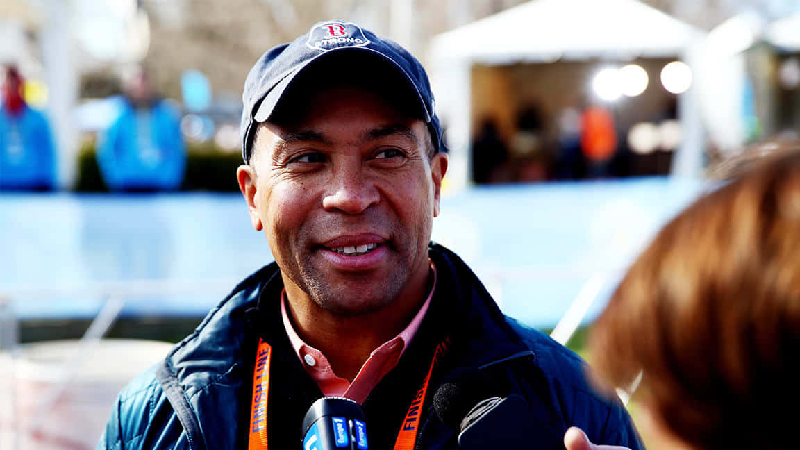 Deval Patrick, Former Massachusetts Governor, Smiling In A Cap Wallpaper