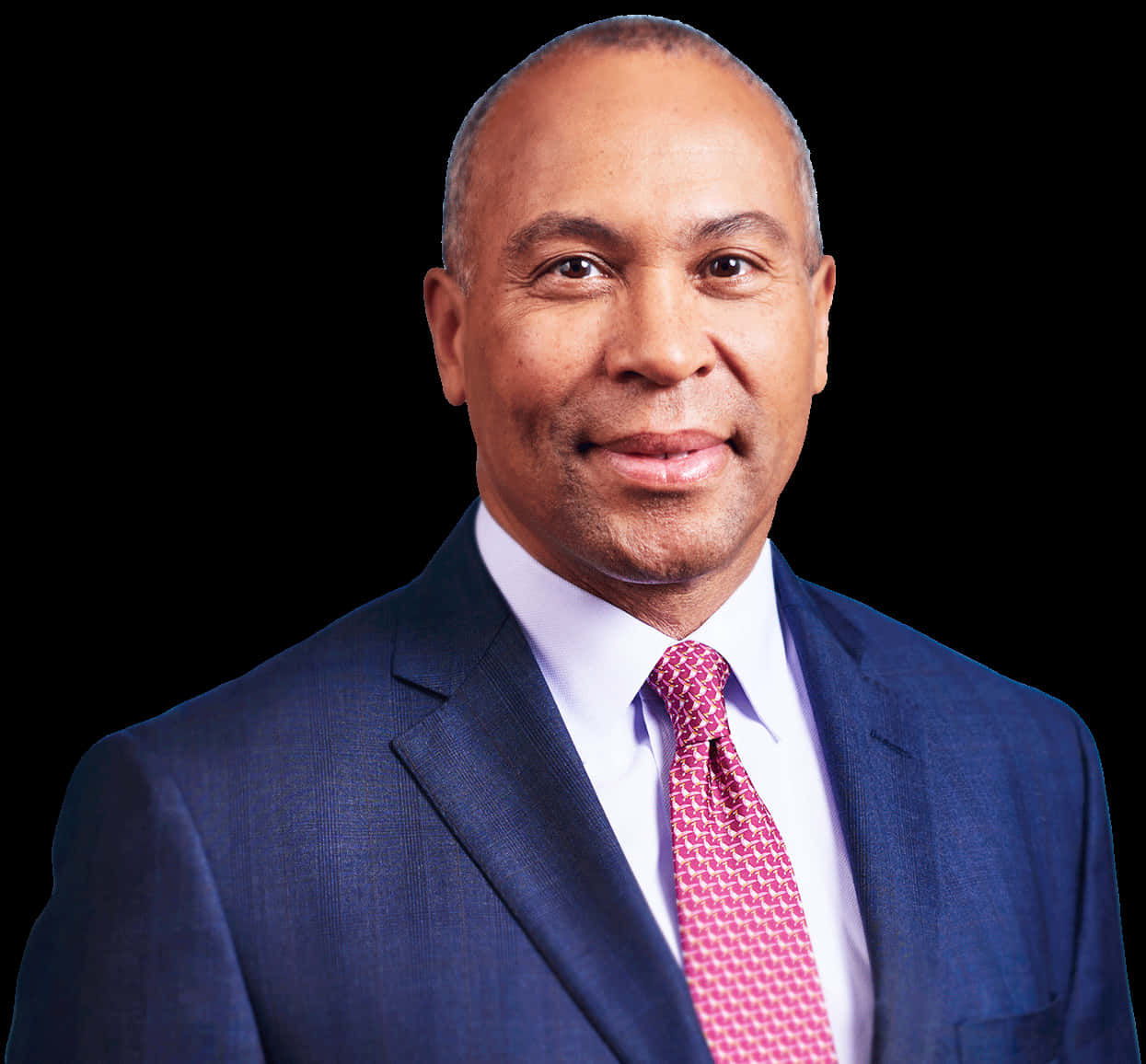 Deval Patrick Posing For Official Picture Wallpaper