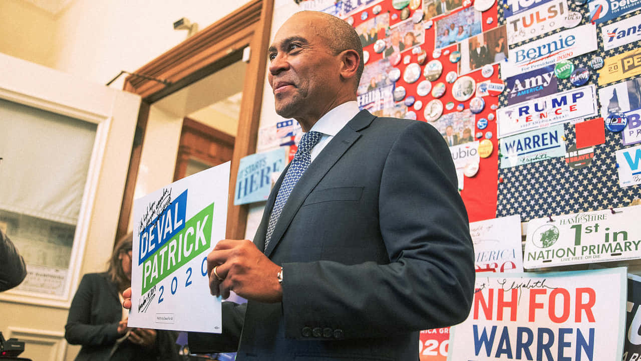 Deval Patrick Speaking At 2020 Event Wallpaper