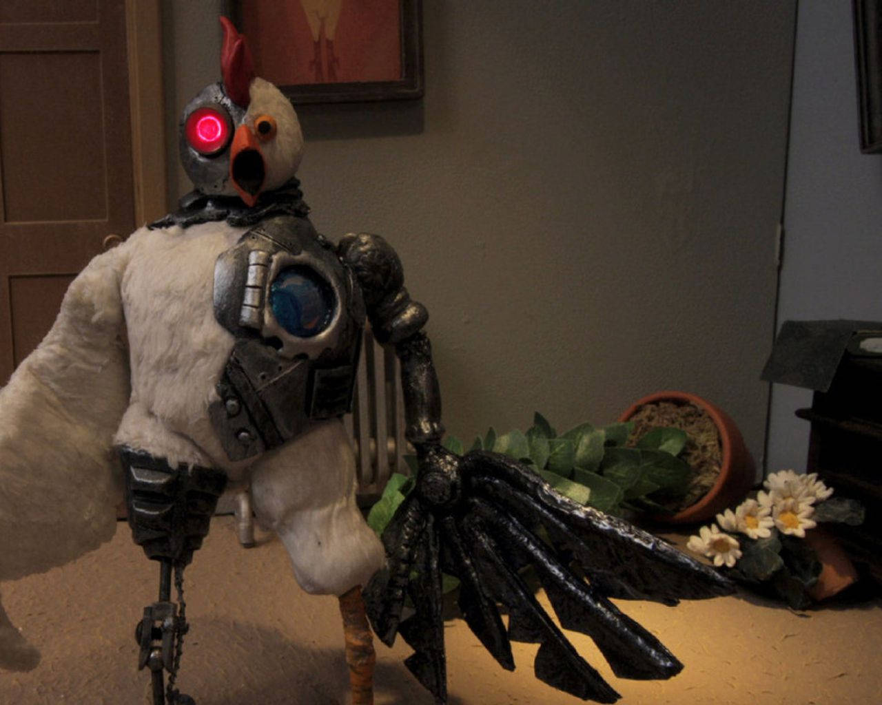 Devastated Robot Chicken Wallpaper