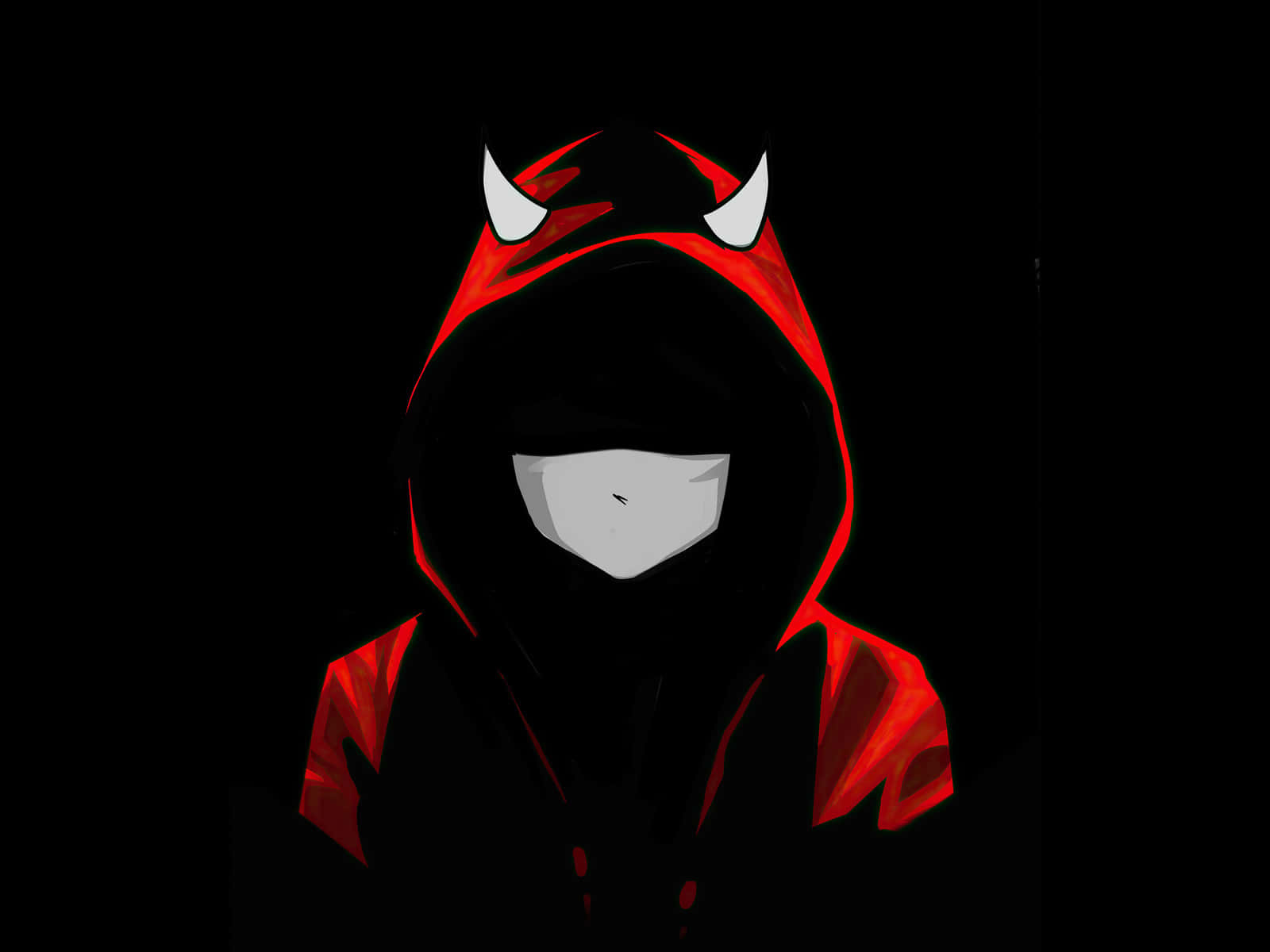 Devil Anime Boy With Mask Wallpaper