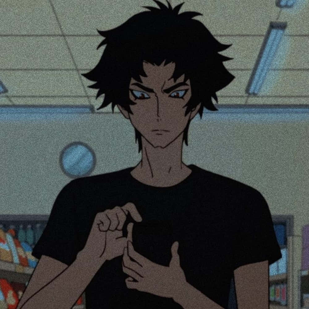 Devilman Crybaby Akira Fudo Intense Look Wallpaper