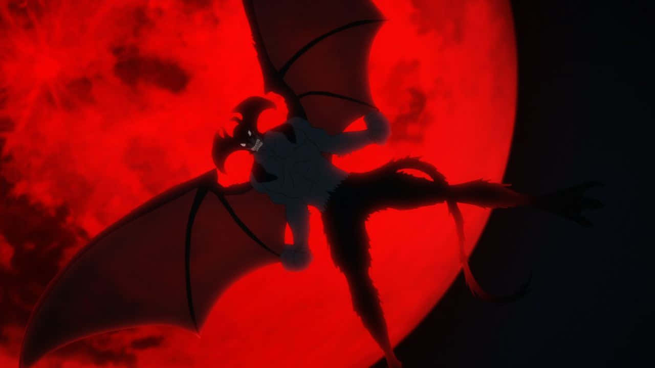 Devilman Crybaby Amon Silhouette Wallpaper