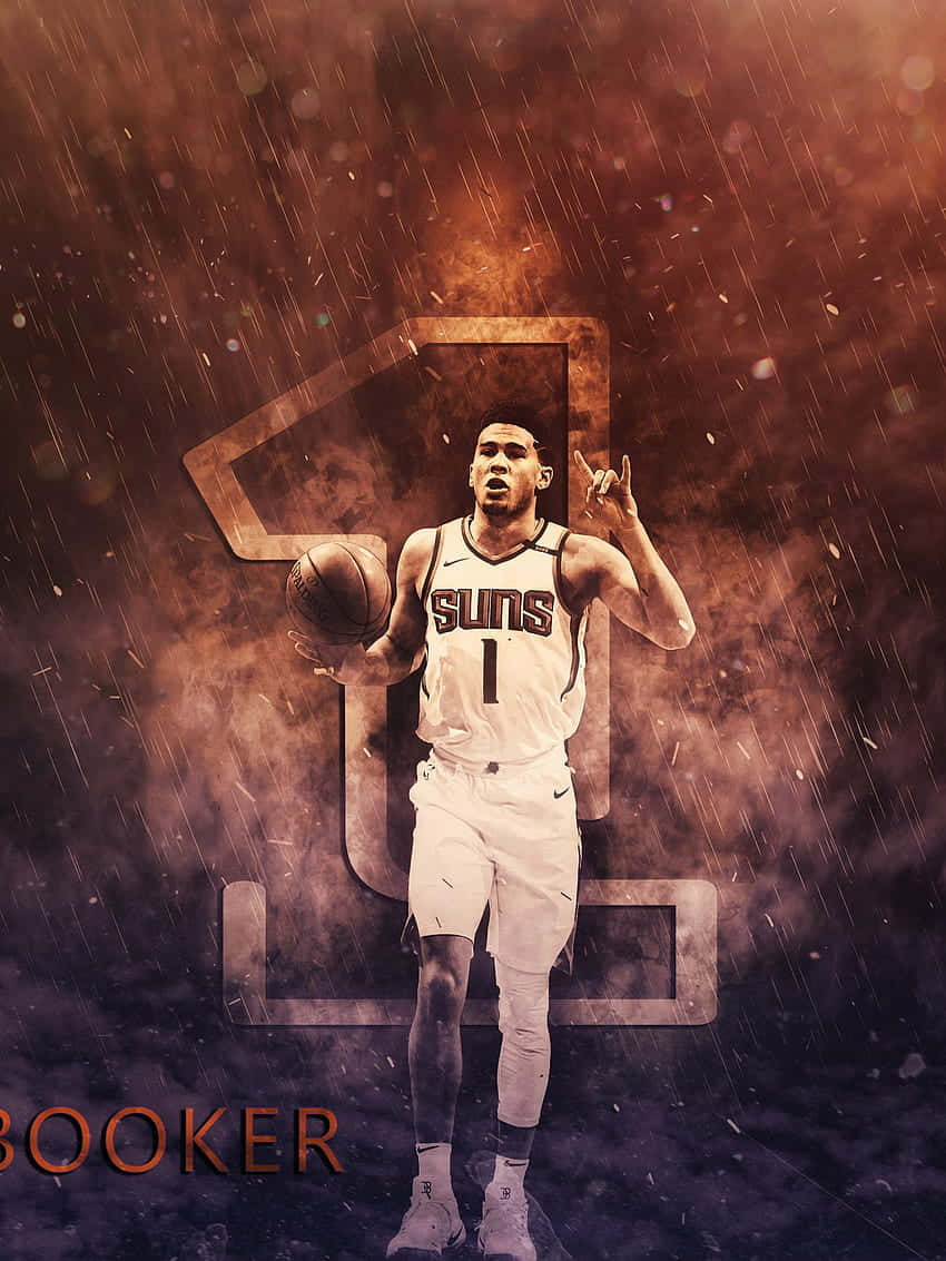 Devin Booker, Phoenix Suns' Star Shooting Guard Wallpaper