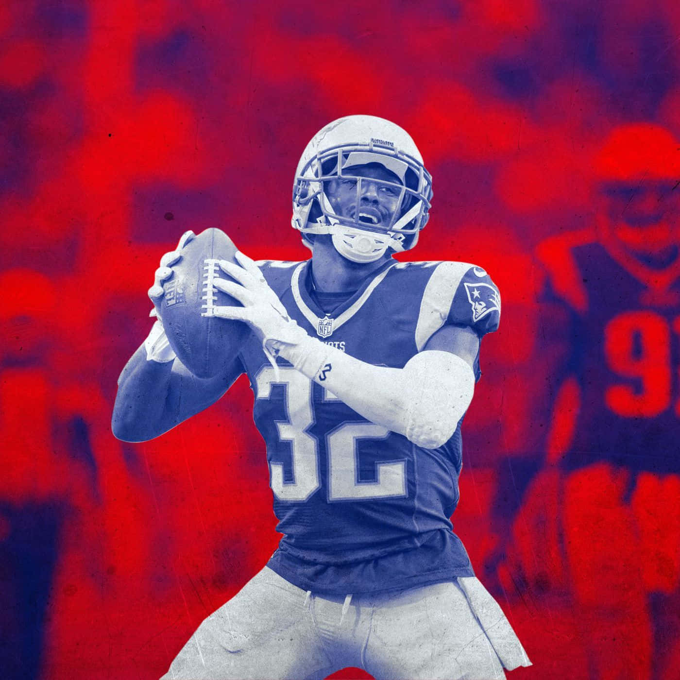 Devin Mccourty Dominating The Field Wallpaper