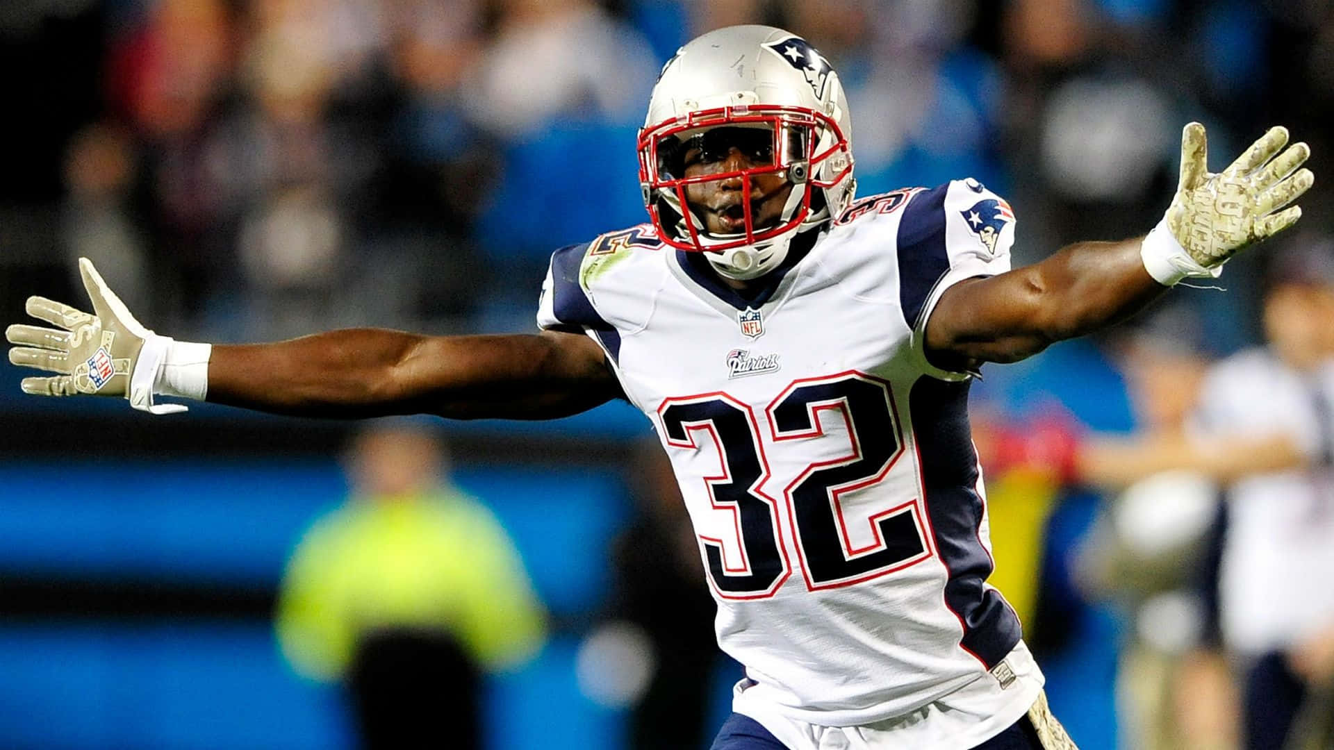 Devin Mccourty In Action Wallpaper