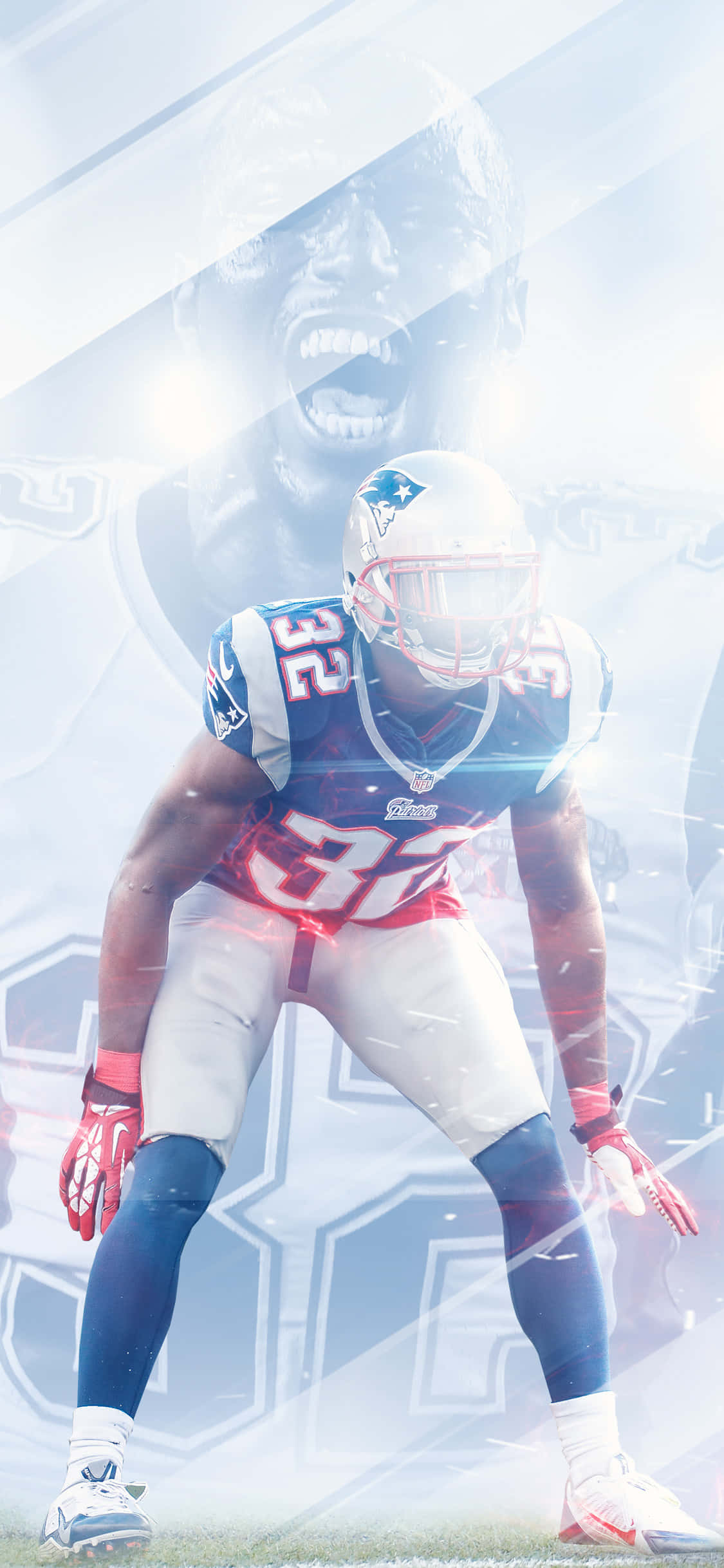 Devin Mccourty In Action On The Field Wallpaper