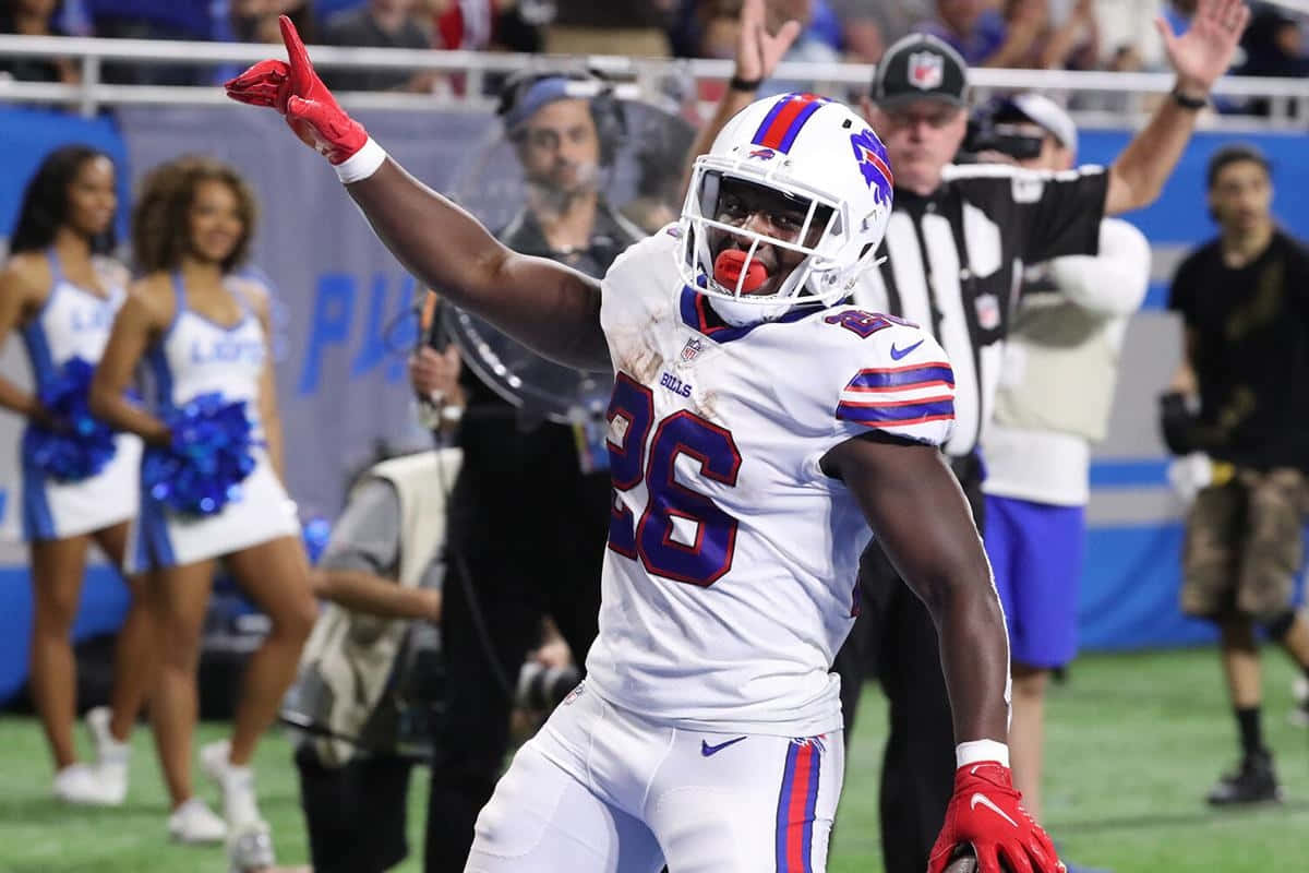 Devin Singletary Celebration Buffalo Bills Wallpaper