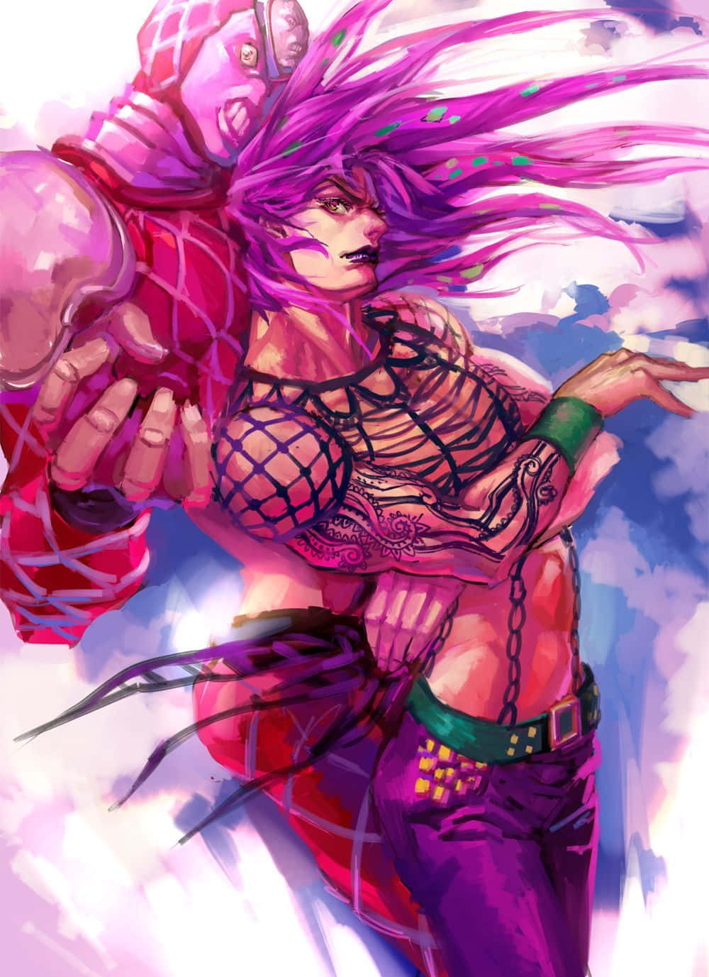 Diavolo, The Villain Of Jojo's Bizarre Adventure Wallpaper