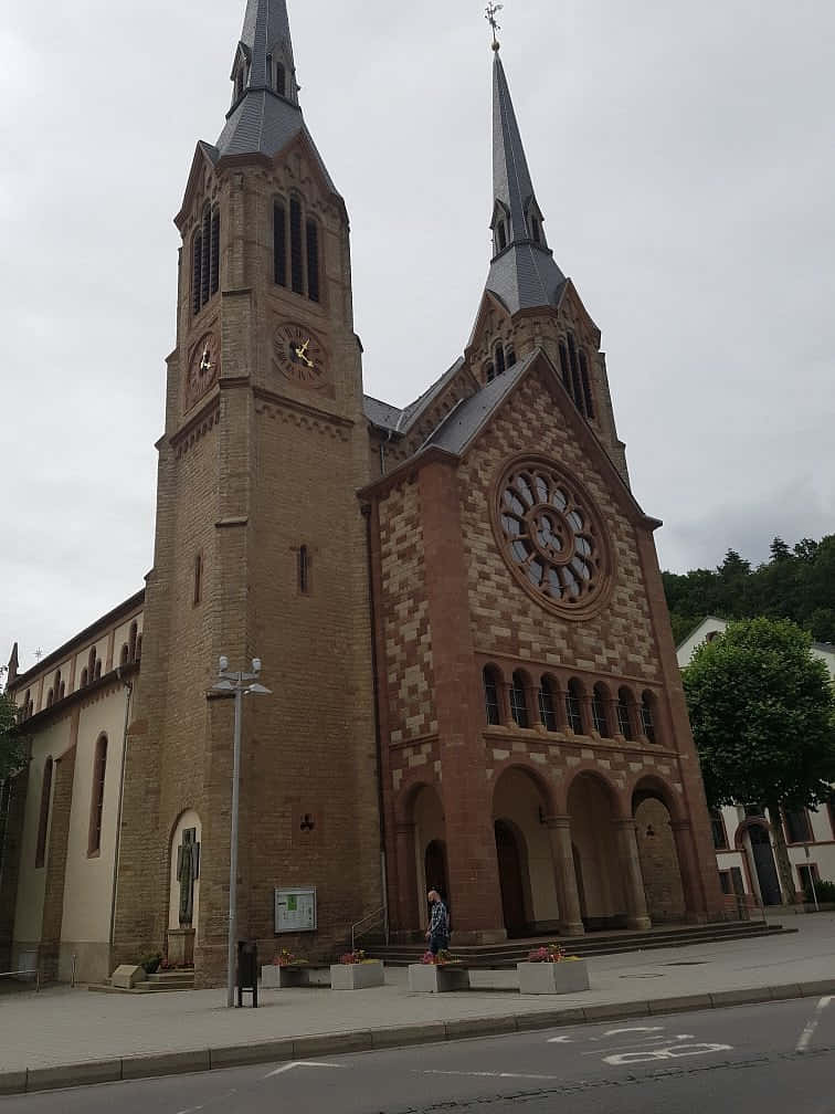 Diekirch Church Exterior Wallpaper