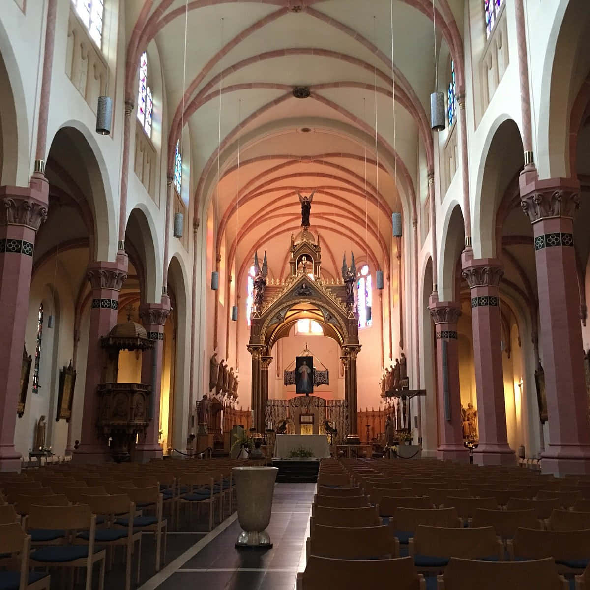 Diekirch Church Interior View Wallpaper