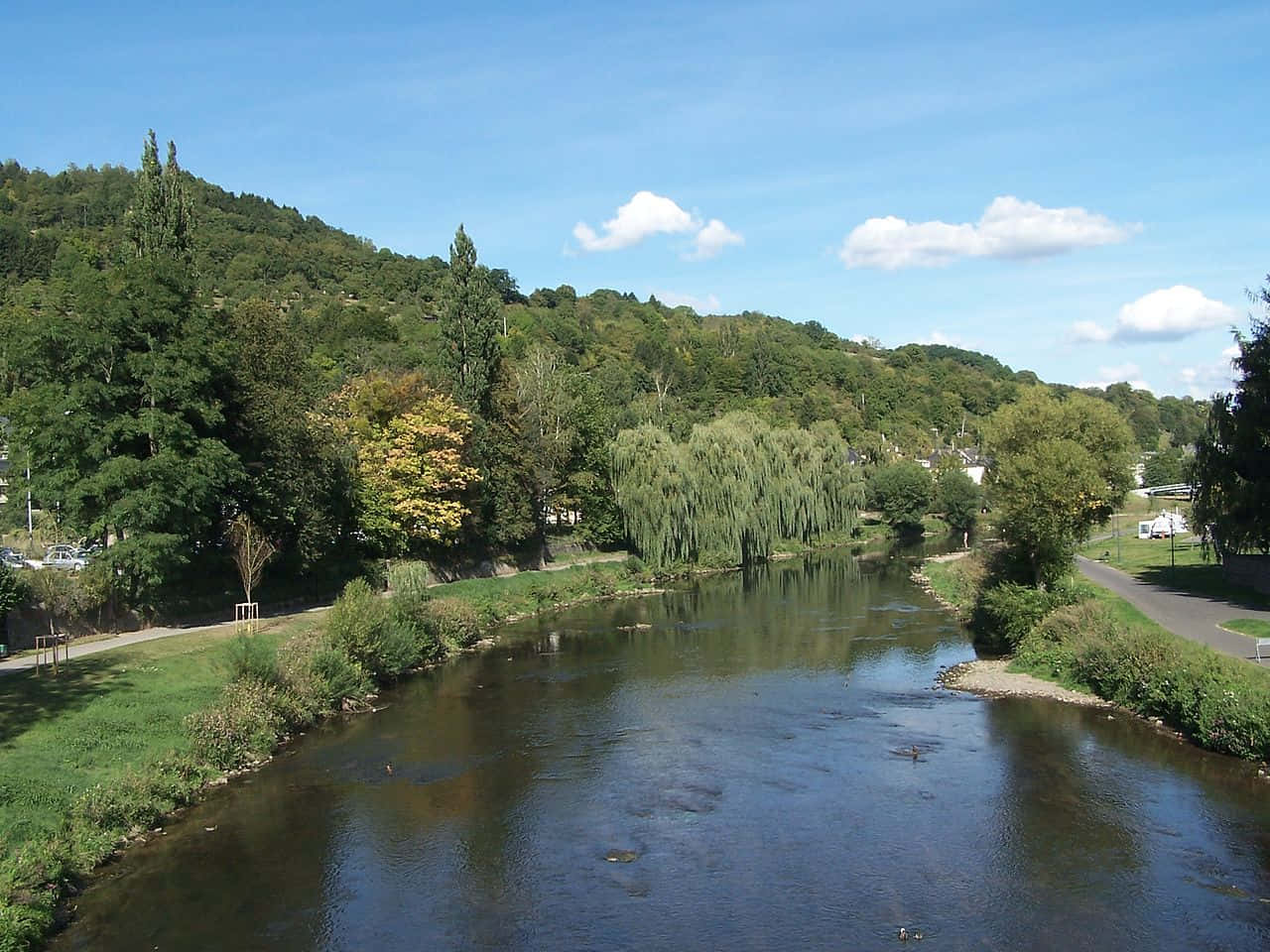 Diekirch River Sure Landscape Wallpaper