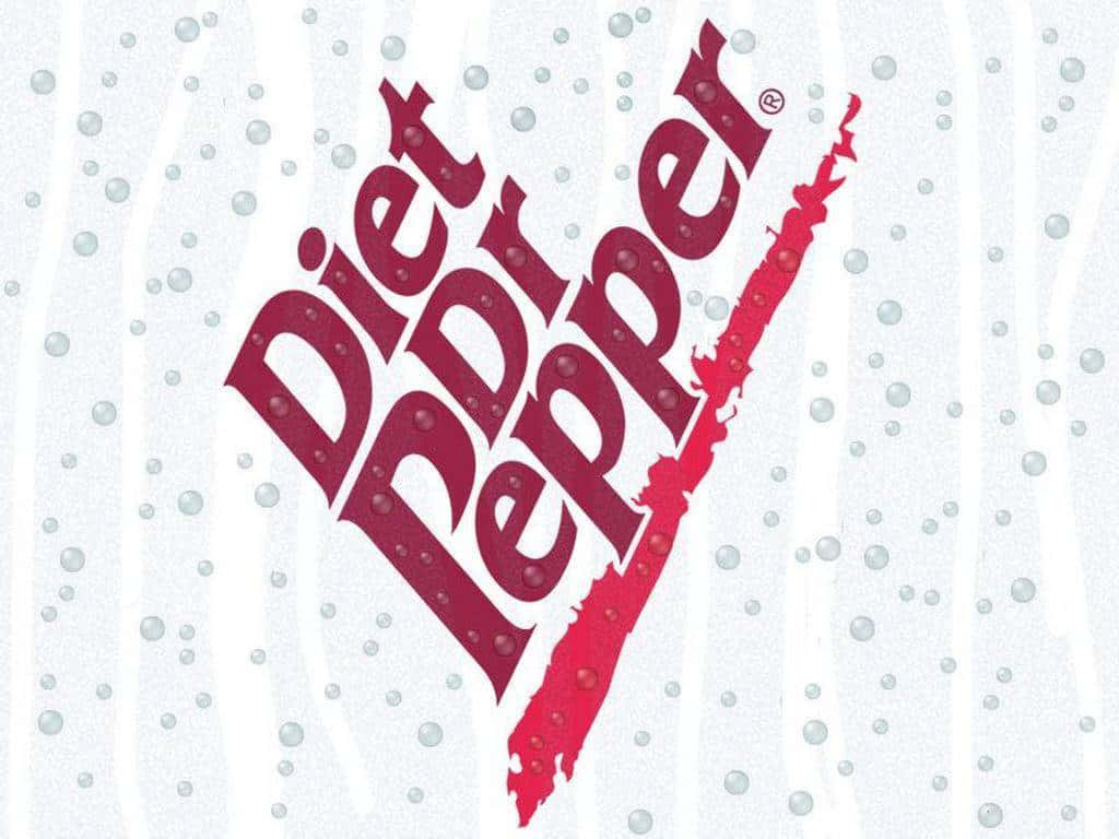 Diet Pepper Logo On A White Background Wallpaper