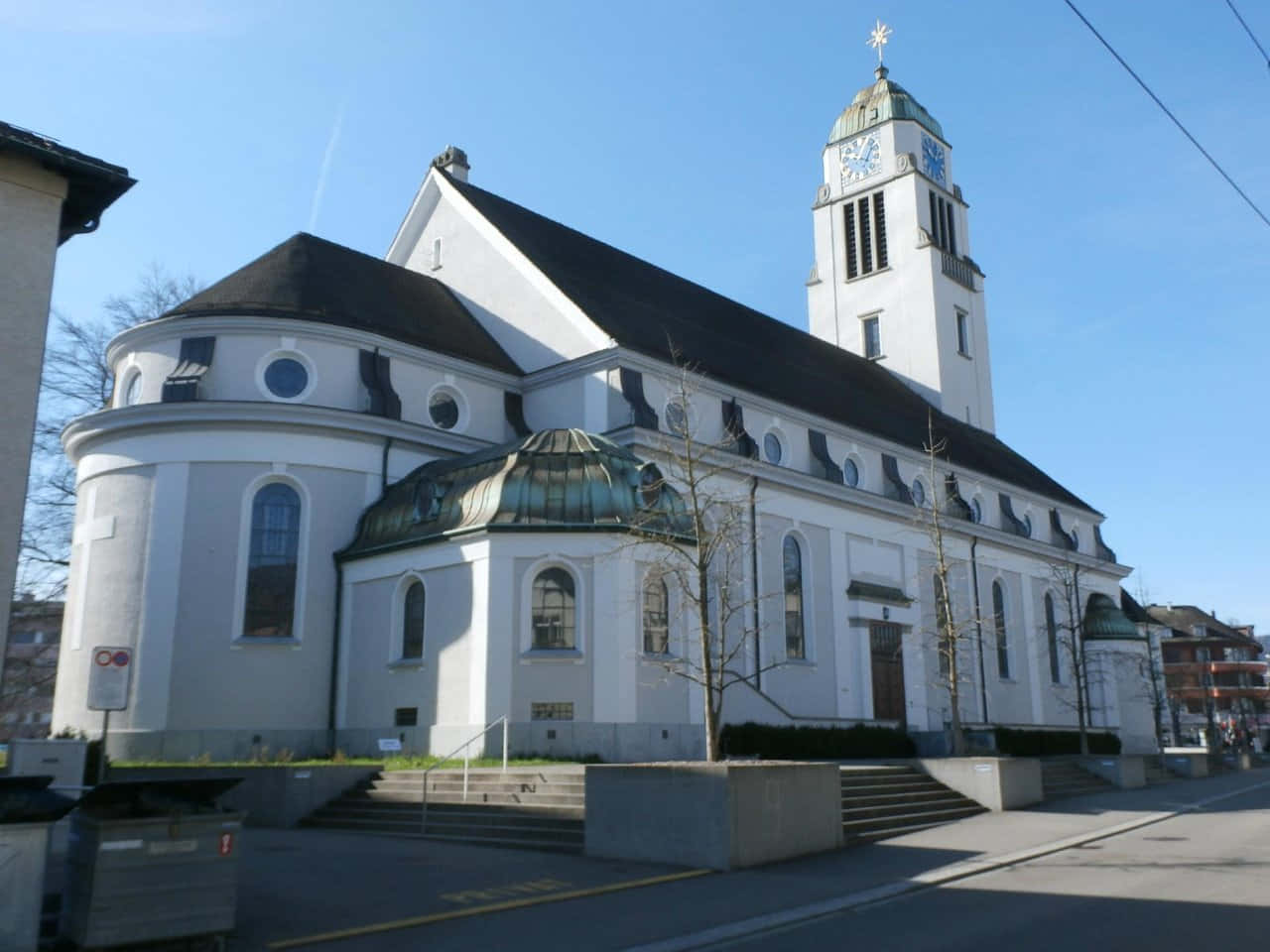 Dietikon St Niklaus Church Switzerland Wallpaper