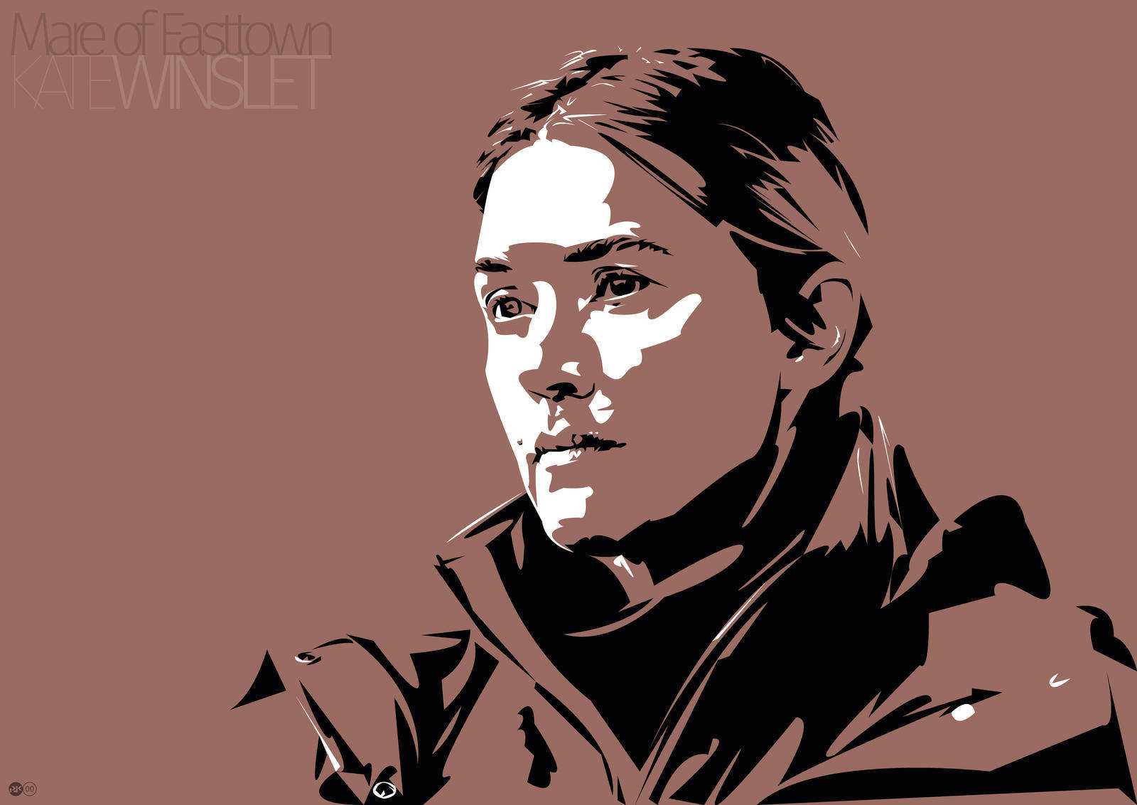 Digital Art Kate Winslet Mare Of Easttown Wallpaper