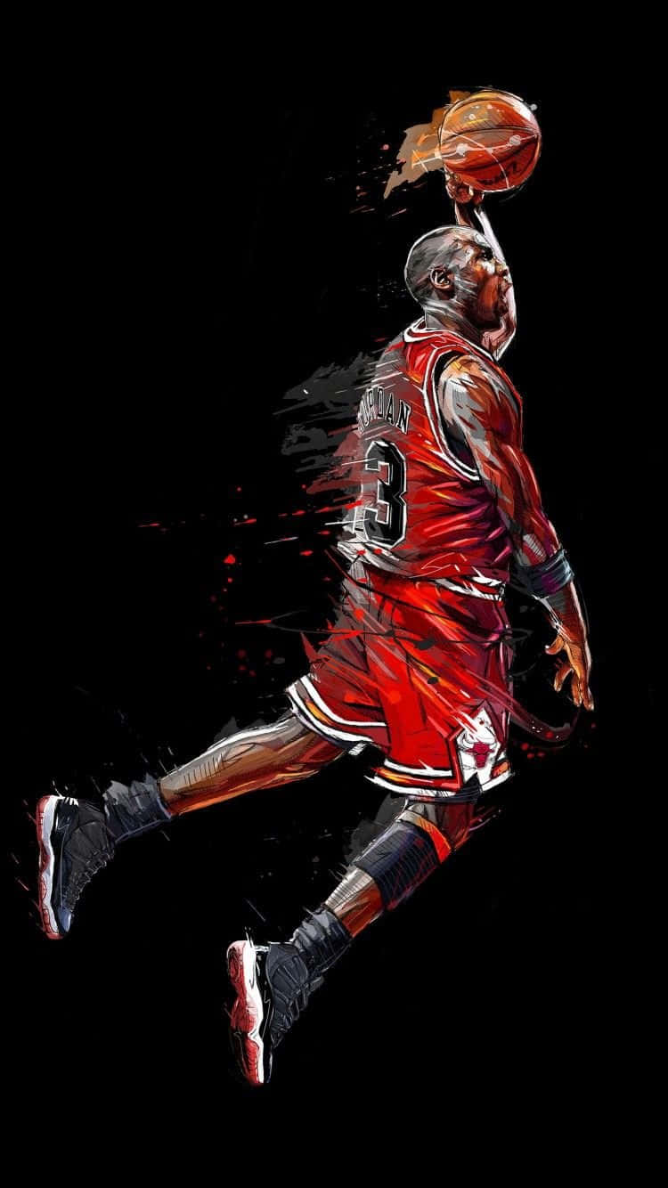 Digital Iphone Painting Michael Jordan Wallpaper