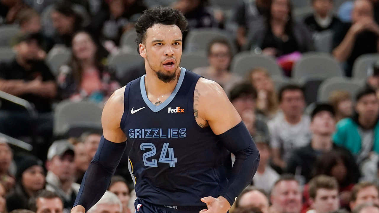 Dillon Brooks In Action On The Basketball Court Wallpaper