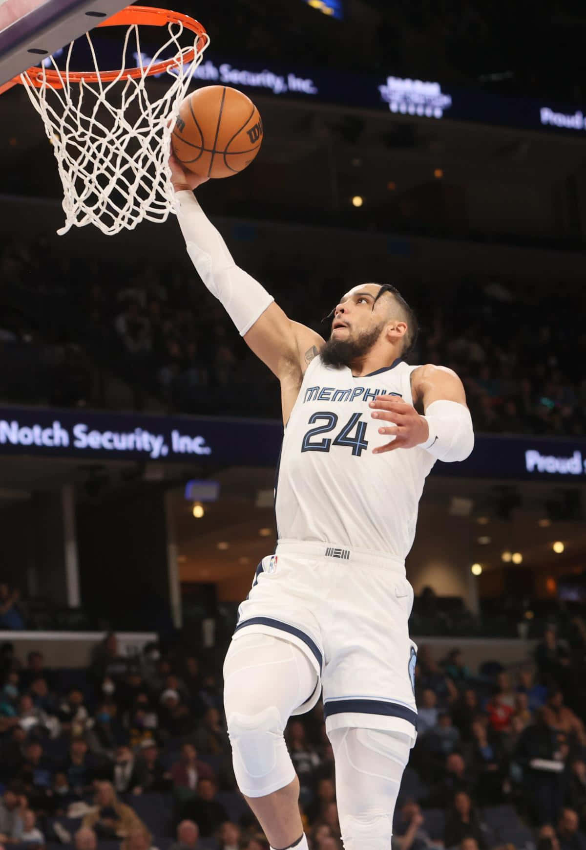 Dillon Brooks In Action On The Basketball Court Wallpaper