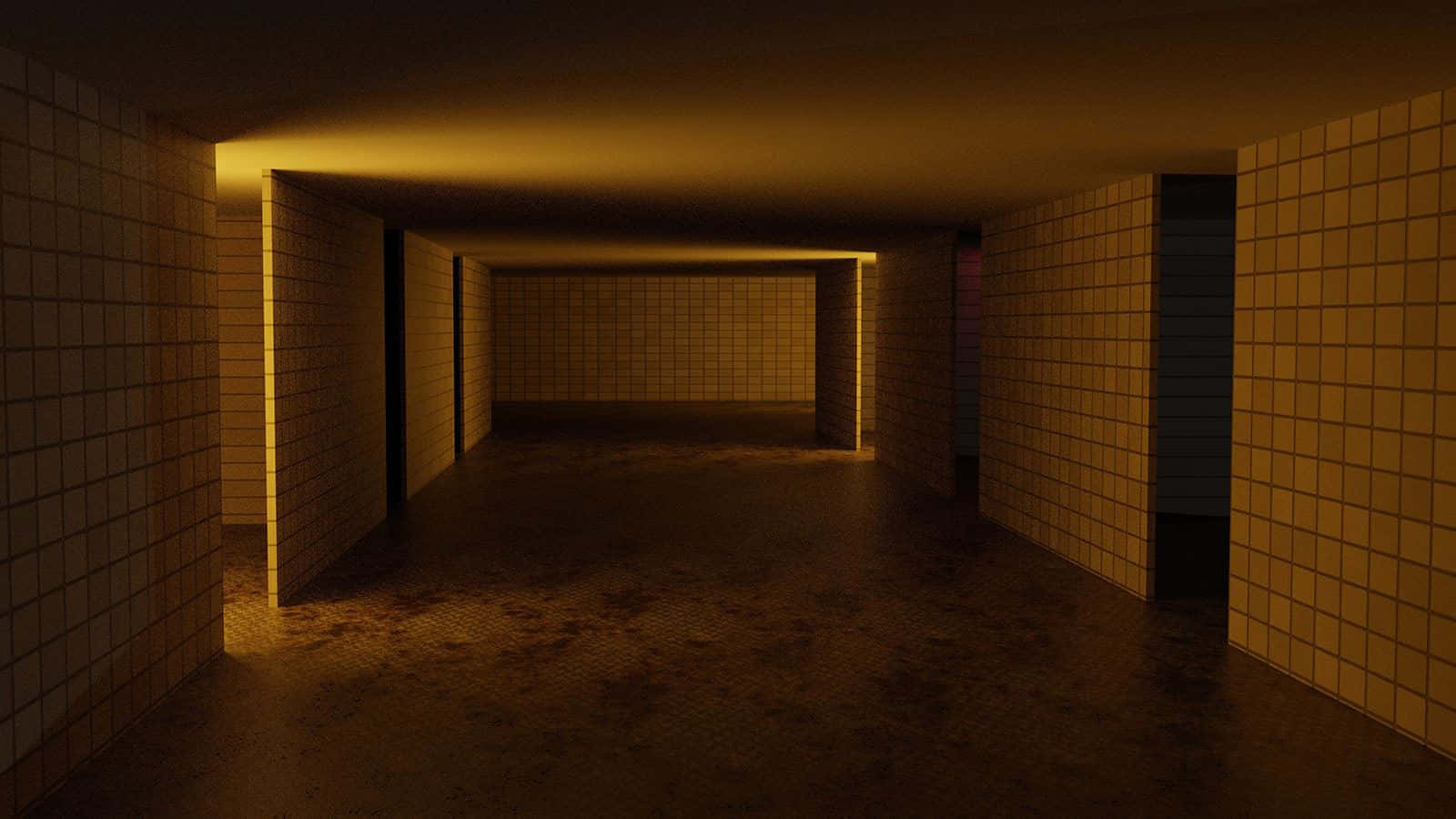 Dimly Lit_ Underpass_ Liminal Space.jpg Wallpaper