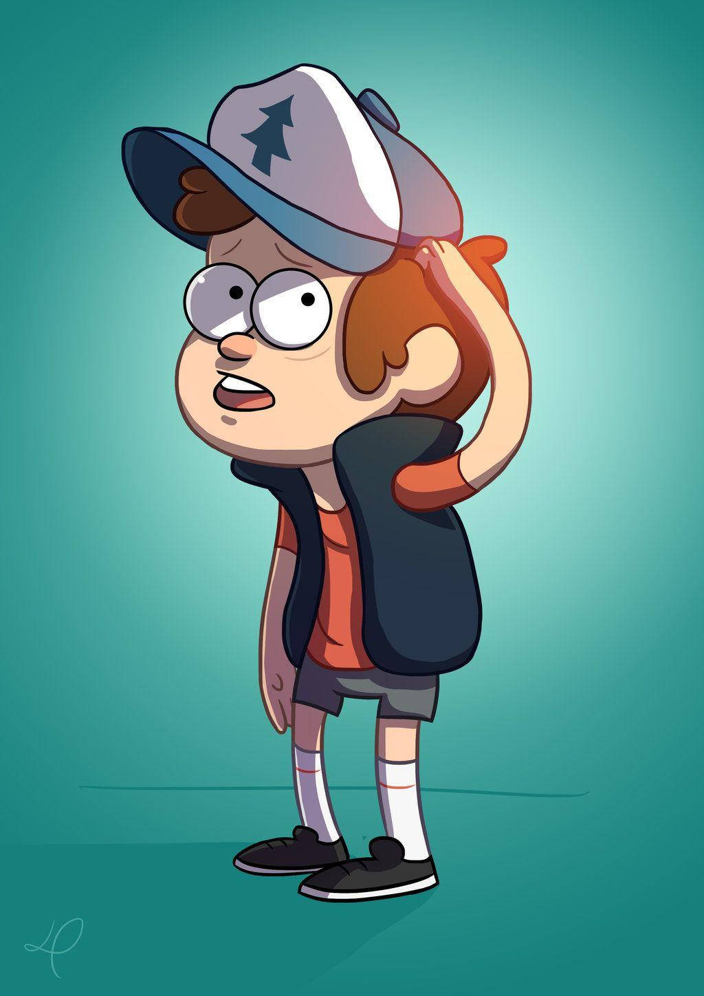 Dipper Pines Blue-green Background Wallpaper