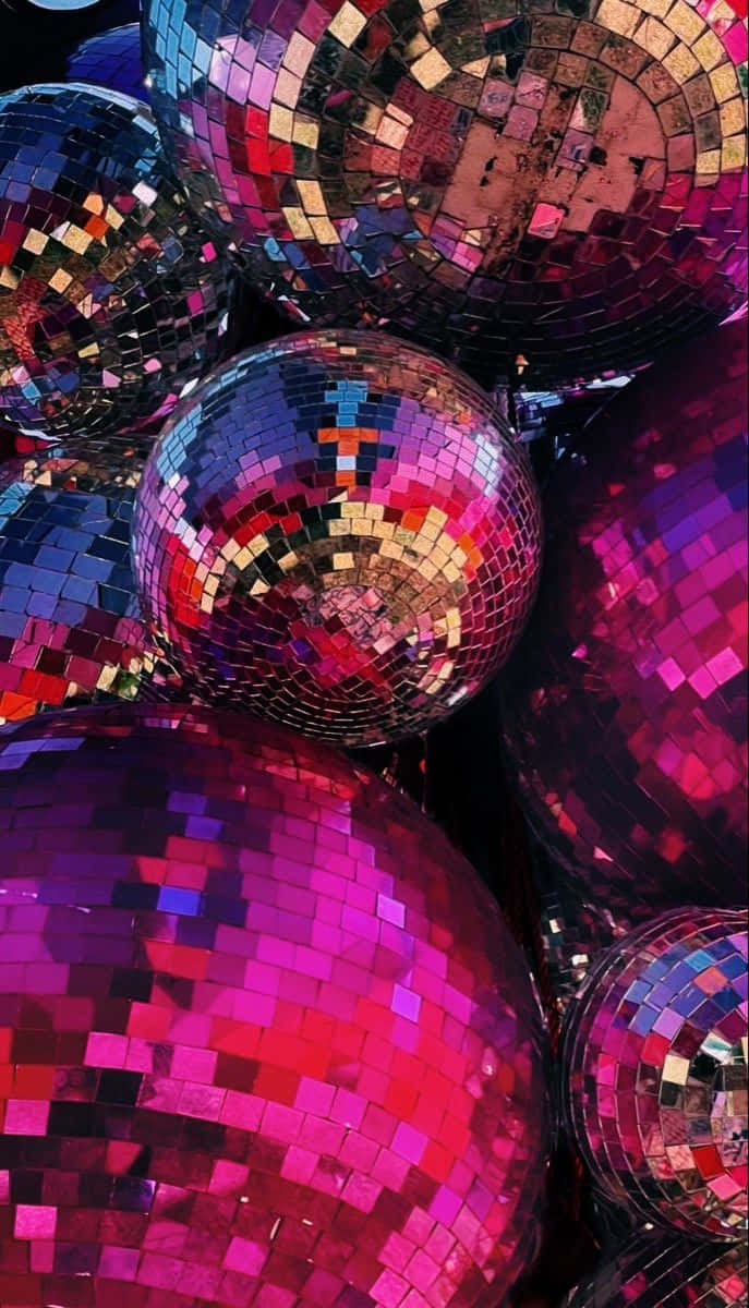 Disco Ball Collage Wallpaper