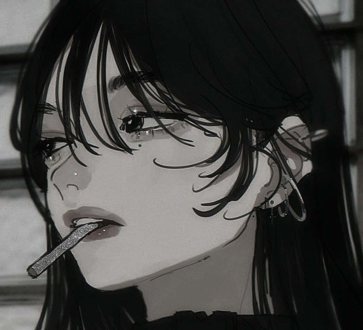 Discord Anime Pfp Smoking Girl Wallpaper