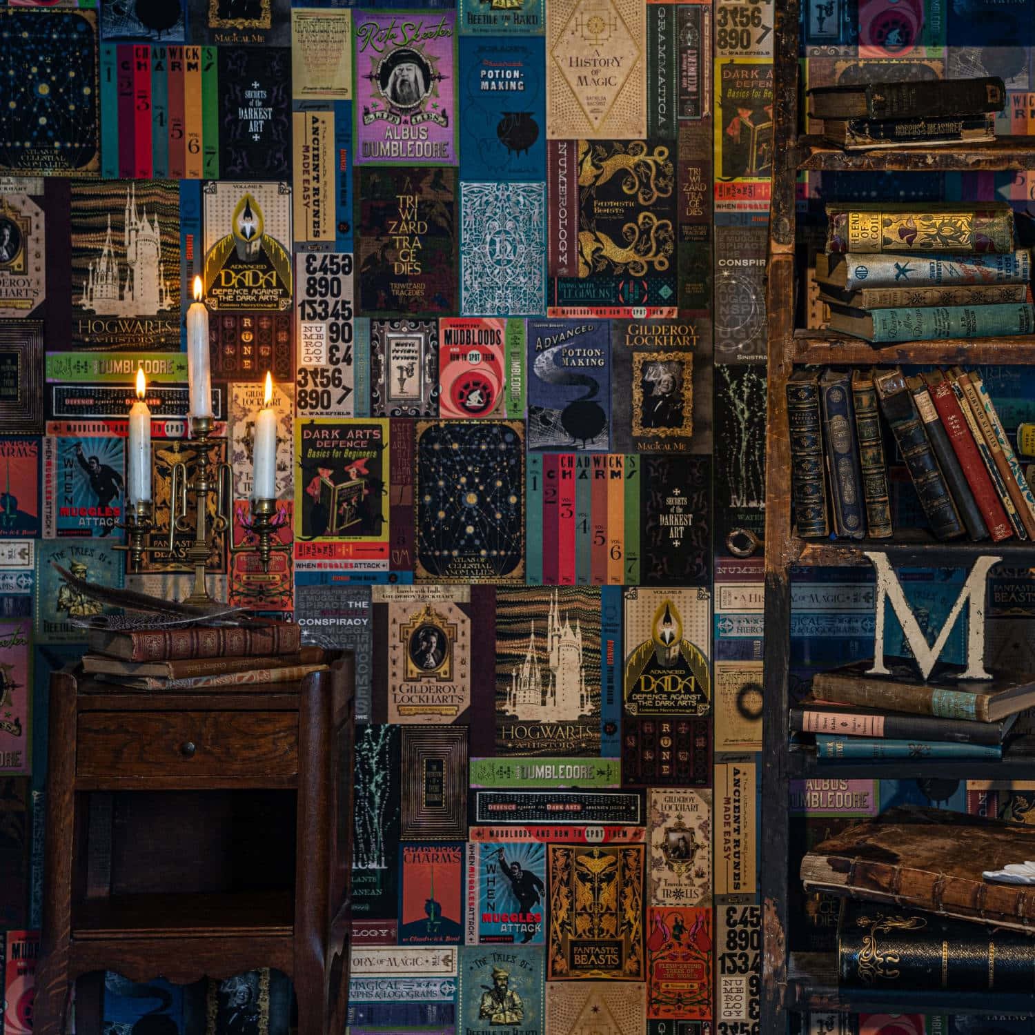 Discover The Wonders Of The Hogwarts Library Wallpaper