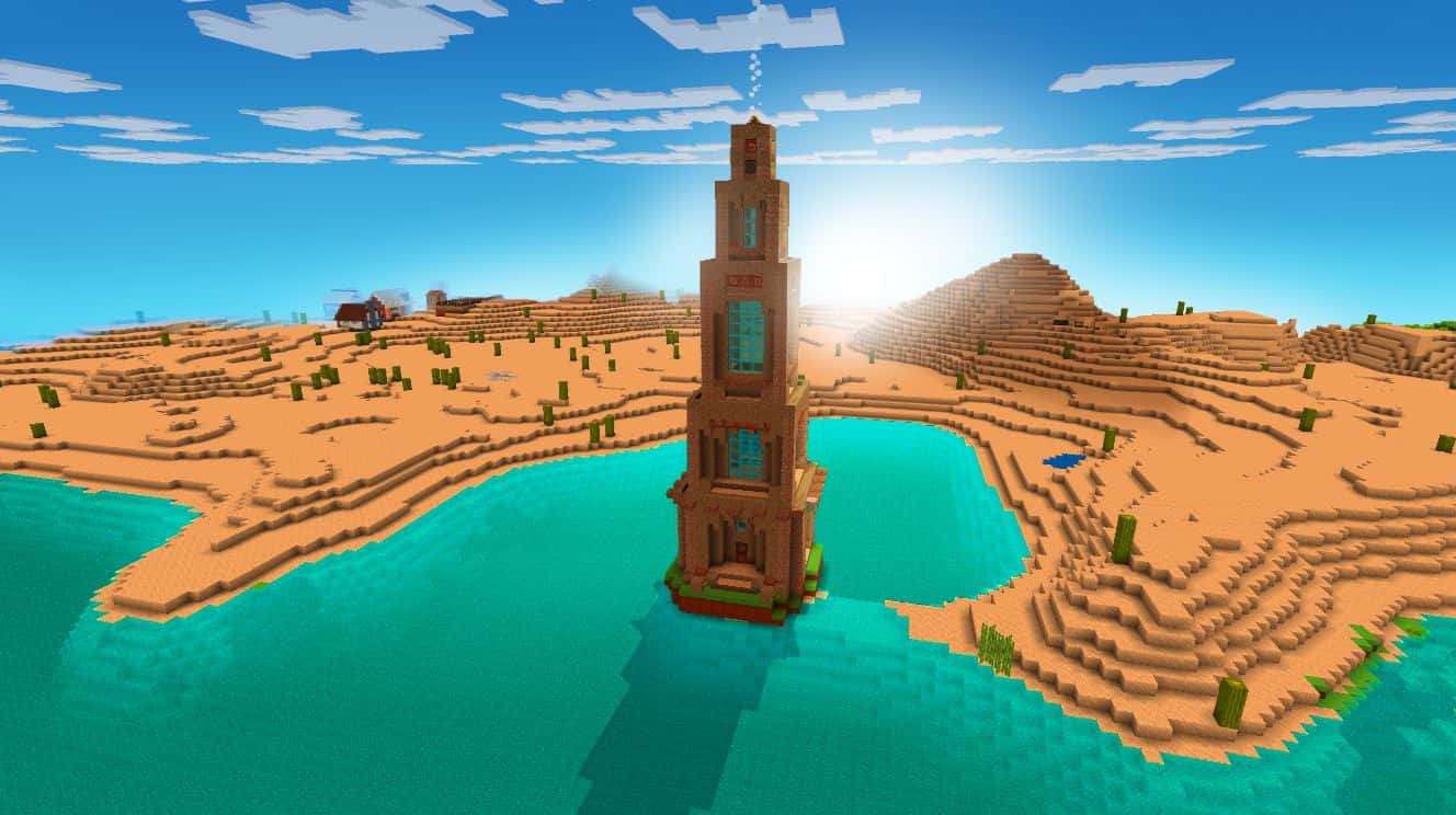 Discover The World Of Minecraft Pixel Art Wallpaper