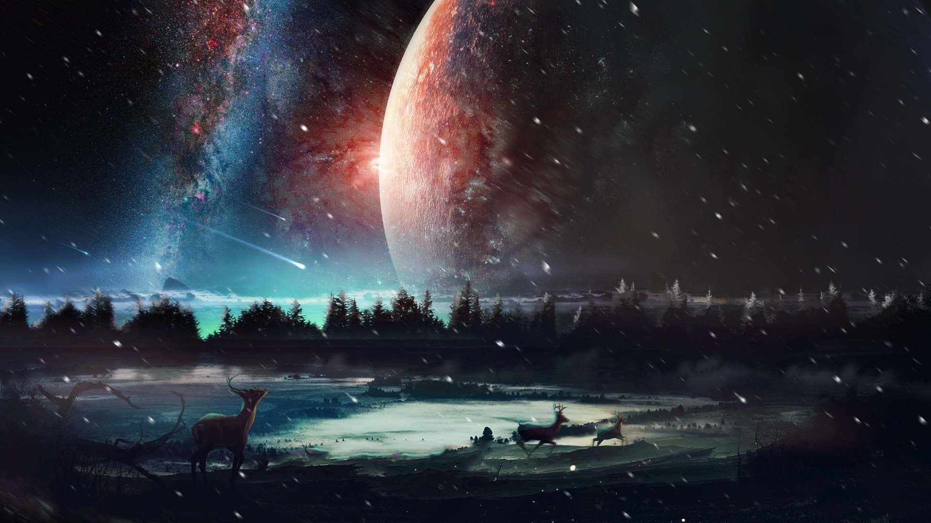 Discovering Parallel Universe - Bridge Between Two Worlds Wallpaper