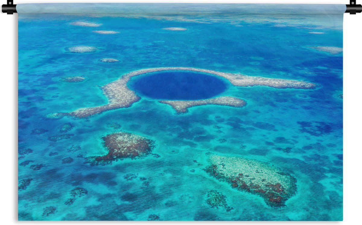 Discovering The Blue Hole's Beauty. Wallpaper