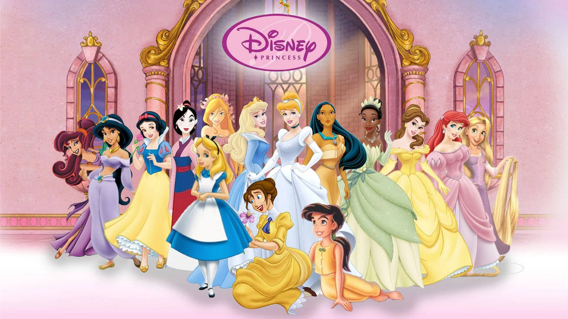 Disney Characters Gorgeous Princesses Wallpaper