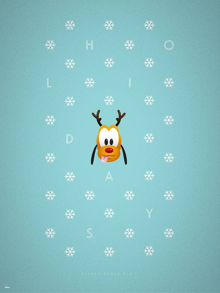 Disney Christmas Pluto Wallpaper