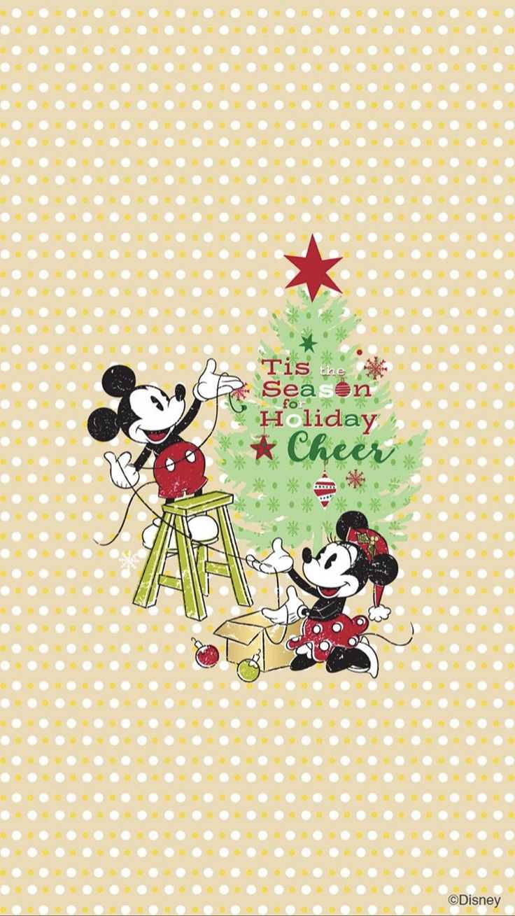 Disney Christmas Tree With Mickey Wallpaper