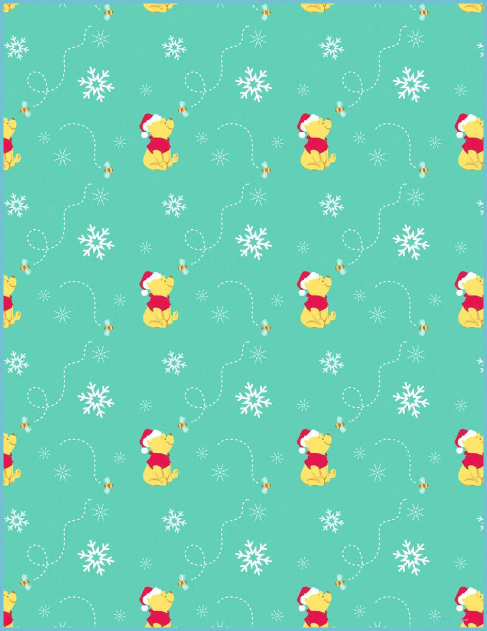 Disney Christmas Winnie The Pooh Poster Wallpaper