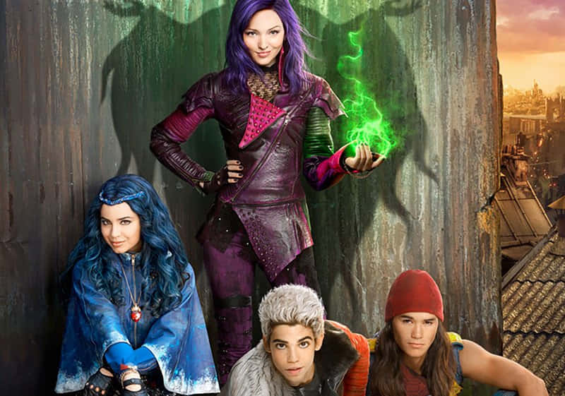 Disney Descendants Posing Together Wallpaper