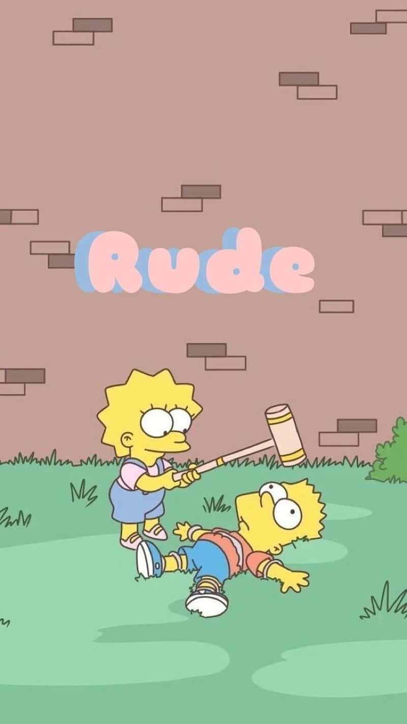 Disrespectful Lisa Simpson Wallpaper